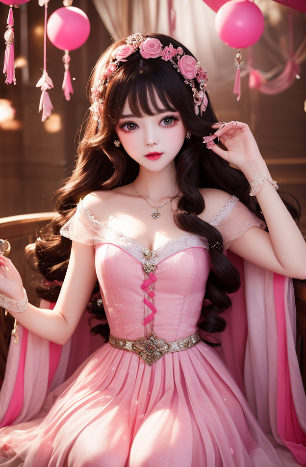 AI绘画:粉色通话系列【AI美女】欣赏 带词