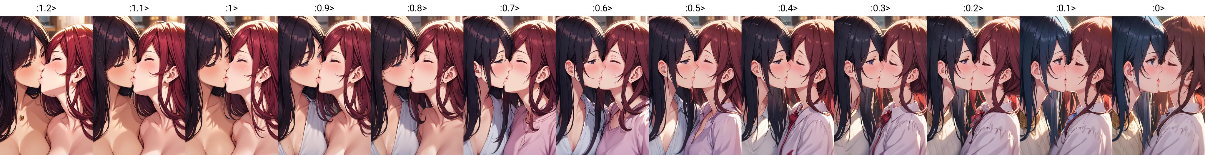 happy kiss Concept LoRA/幸福之吻概念LoRA